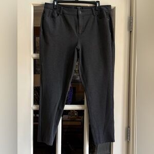 14W Talbots Heather Gray 5-Pocket Pants